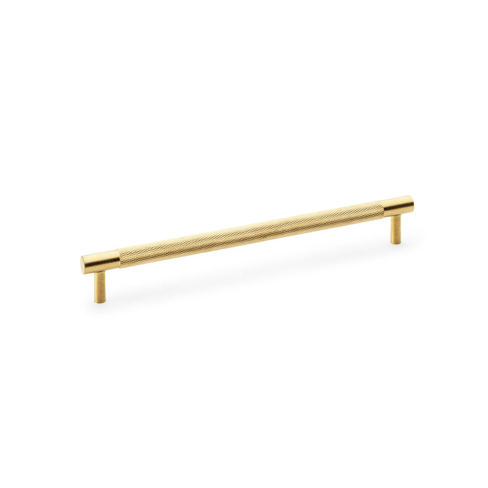 Brunel Satin Brass Knurled T-Bar Cupboard Handles
