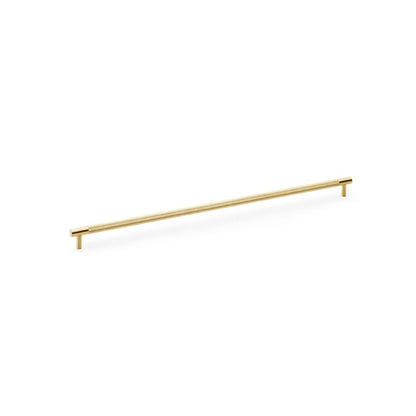 Brunel Satin Brass Knurled T-Bar Cupboard Handles