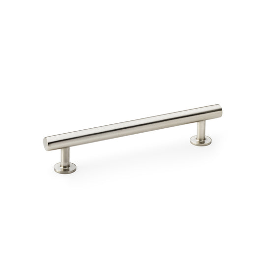 Round T-Bar Cabinet Pull Handle - Satin Nickel - Centres 128mm
