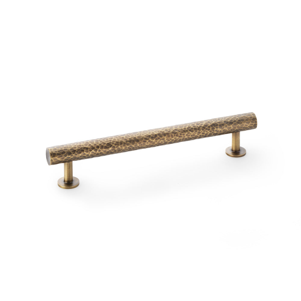 Leila Antique Brass Hammered Cabinet Bar Handle - 160mm Centres