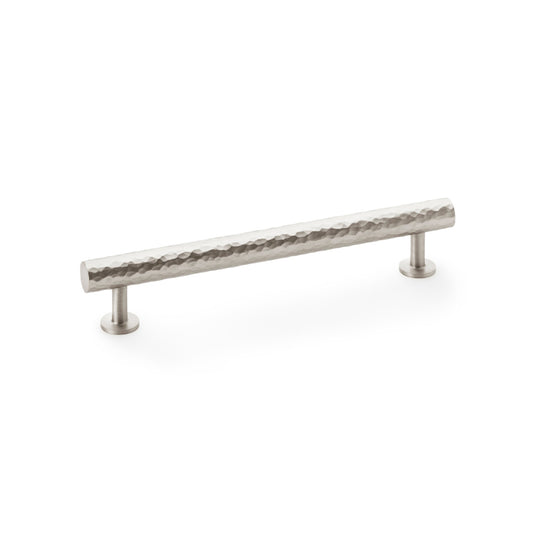 Leila Satin Nickel Hammered Cabinet Bar Handle - 160mm Centres