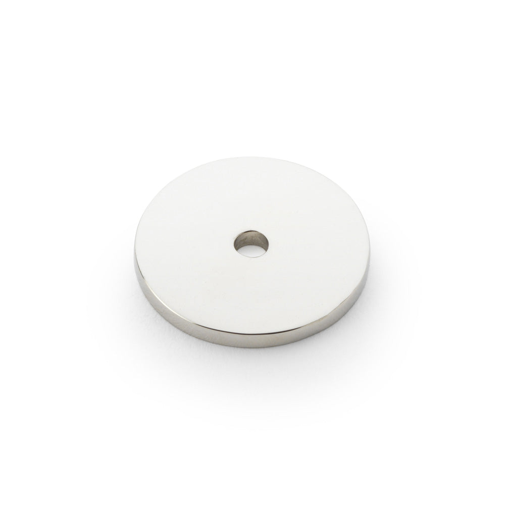 Circular Backplate - Polished Nickel - Diameter 30mm