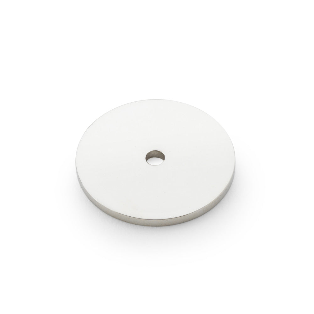 Circular Backplate - Polished Nickel - Diameter 35mm