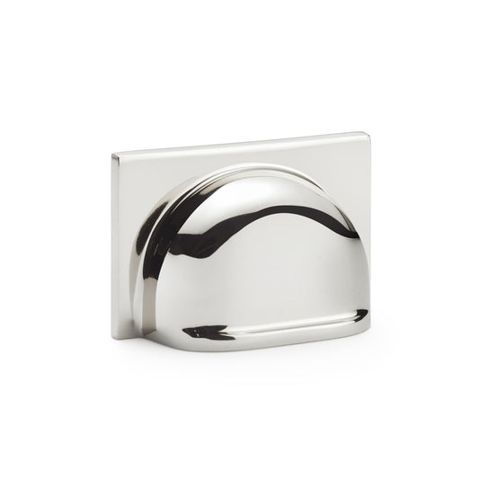 Quantock Polished Nickel Cabinet Cup Handle | 40mm Centres