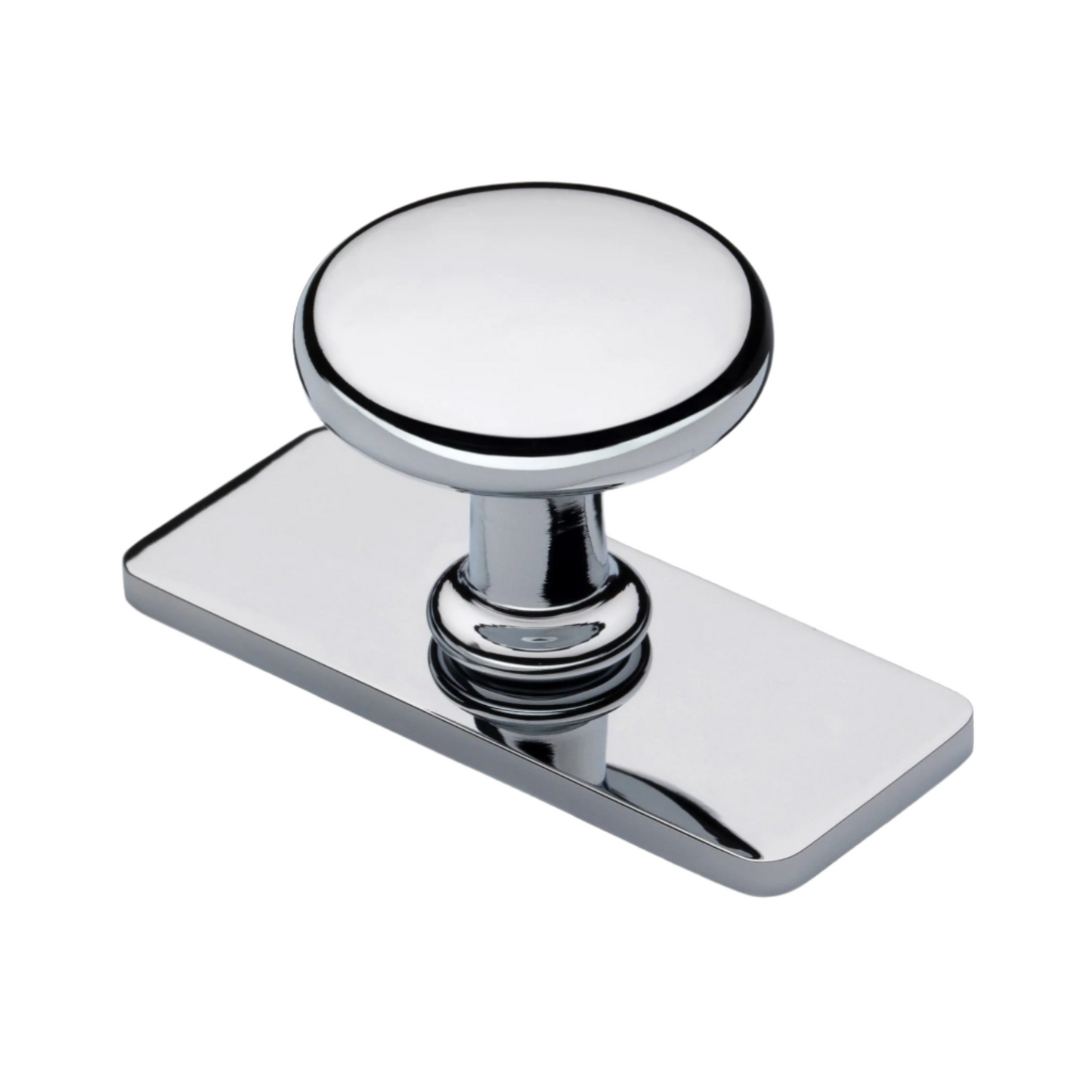 Banbury 32mm Cabinet Knob on Backplate in Chrome