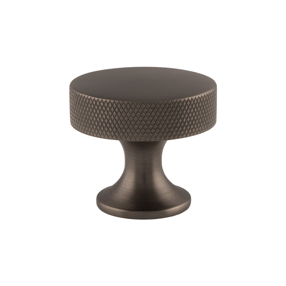 Berlin Dark Bronze Knurled Cupboard Knob - 38mm