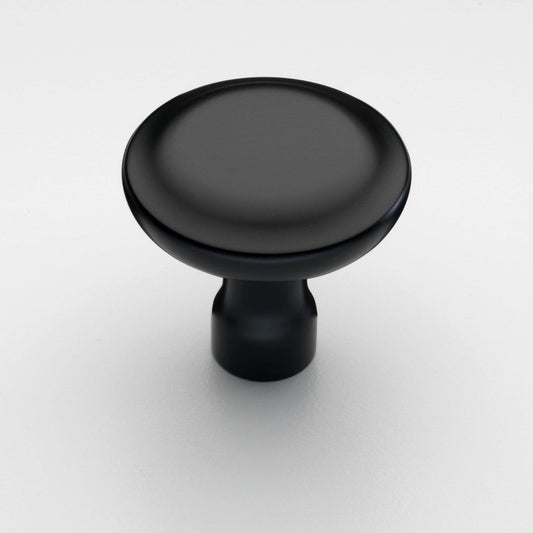 Bowland Matt Black cabinet knob