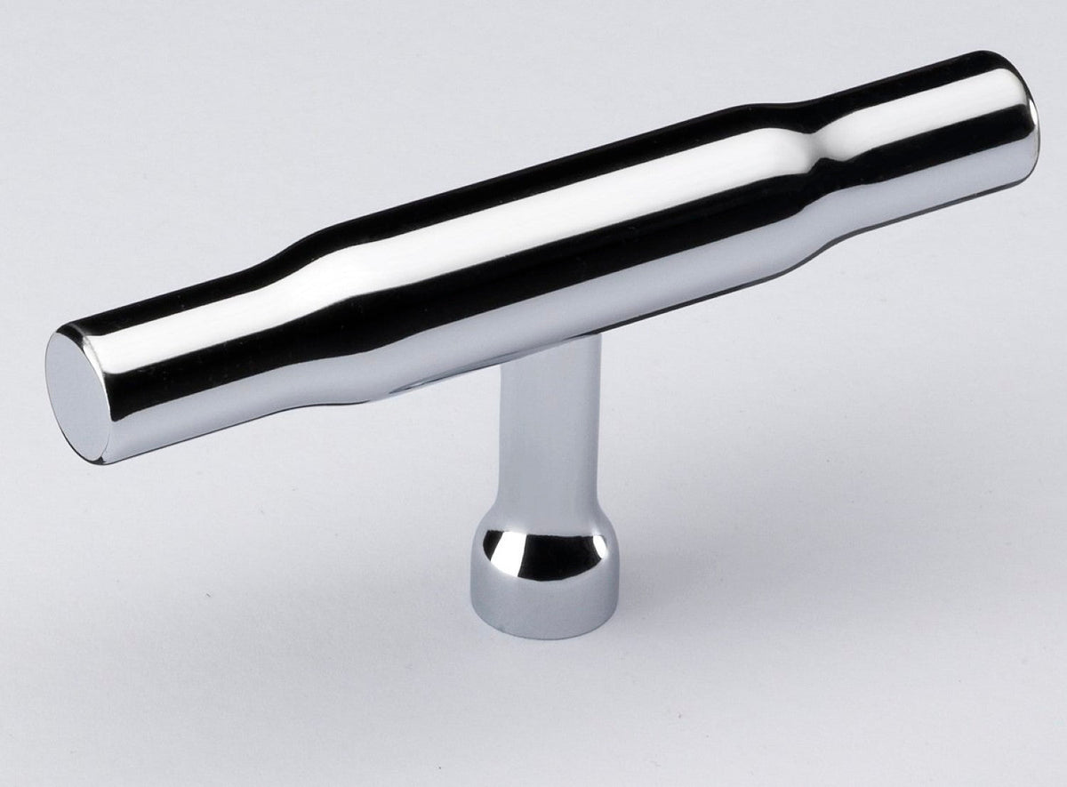 Bowland Polished Chrome T-bar cabinet knob