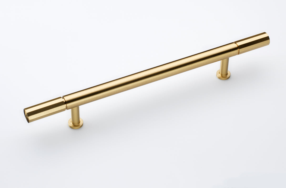 Broadway Brushed Satin Brass Cabinet Bar Handle - 160mm
