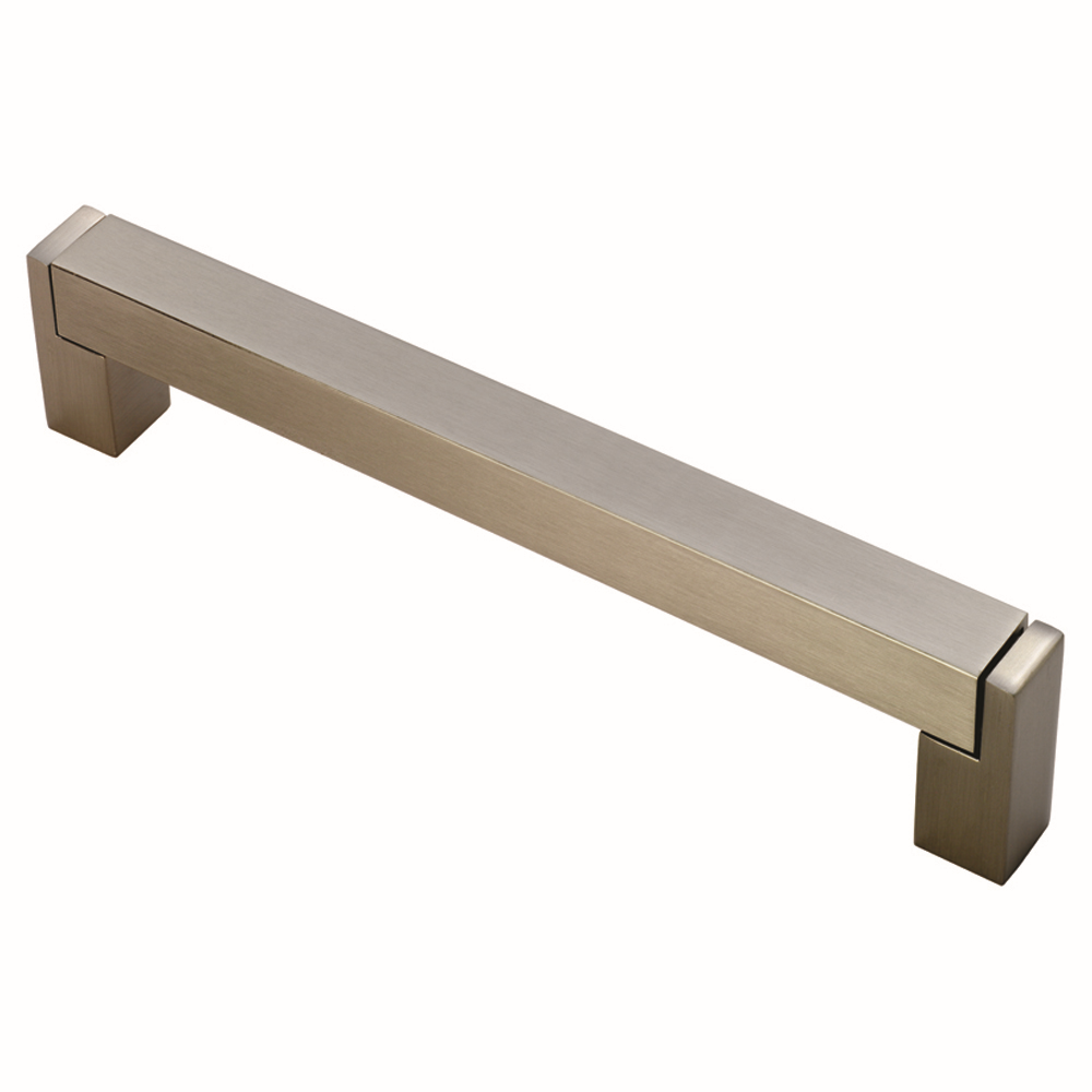 Square Satin Nickel Bar Handle - 448mm Centres