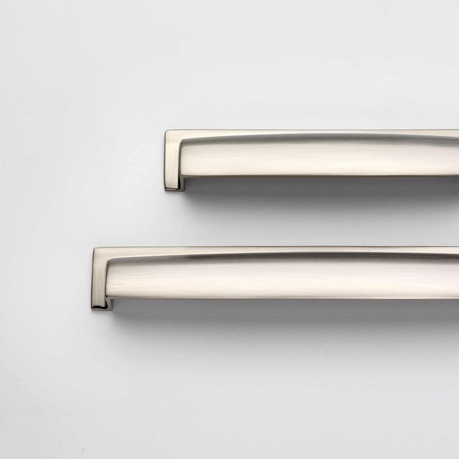 Buckingham Solid Brass Cup Handles In Brushed Satin Nickel Finish
