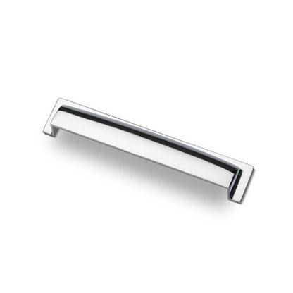 Buckingham Solid Brass Cup Handles In Polished Chrome Finish