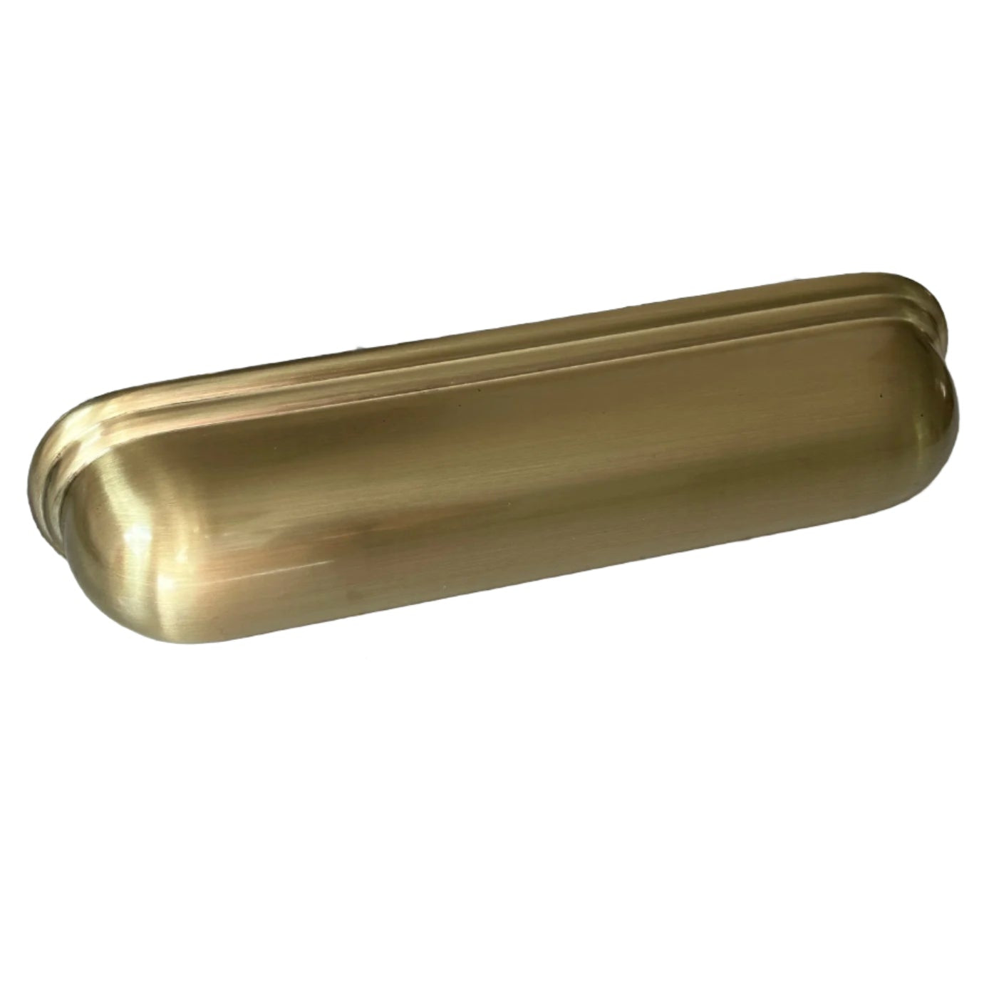 Calgary 128mm Brushed Satin Brass Kitchen Cabinet Cup Handles
