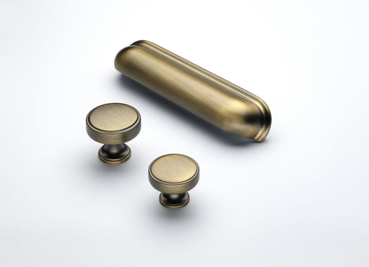 Calgary American Bronze Cabinet Cup Handle - 128mm Centres