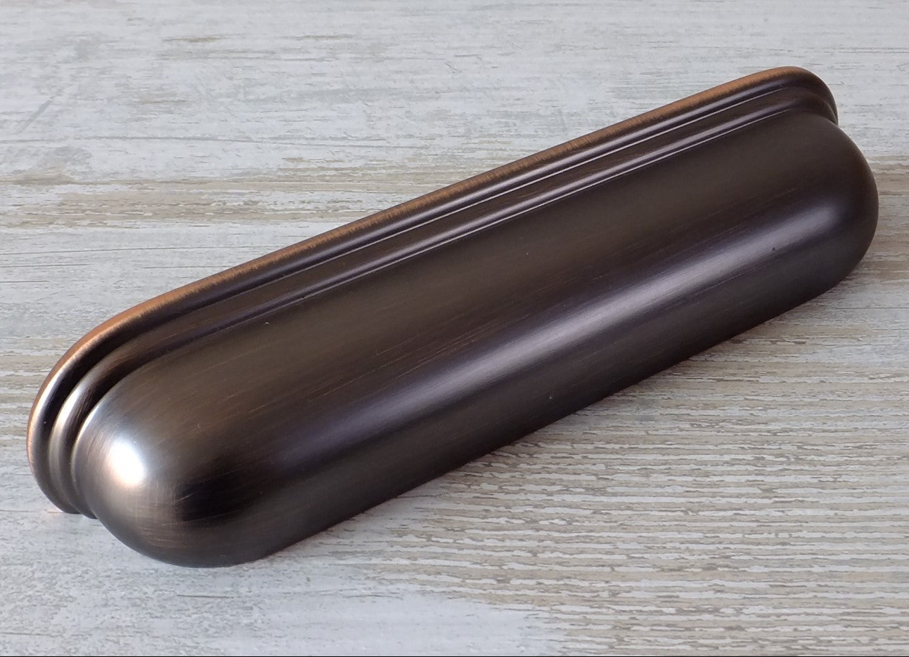 Calgary American Copper Cabinet Cup Handle - 128mm Centres