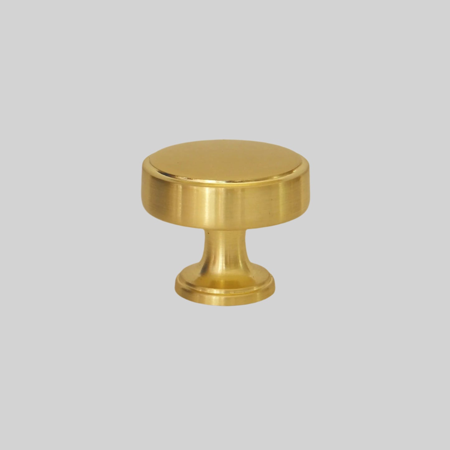 Calgary Brushed Satin Brass Kitchen Cabinet Knobs