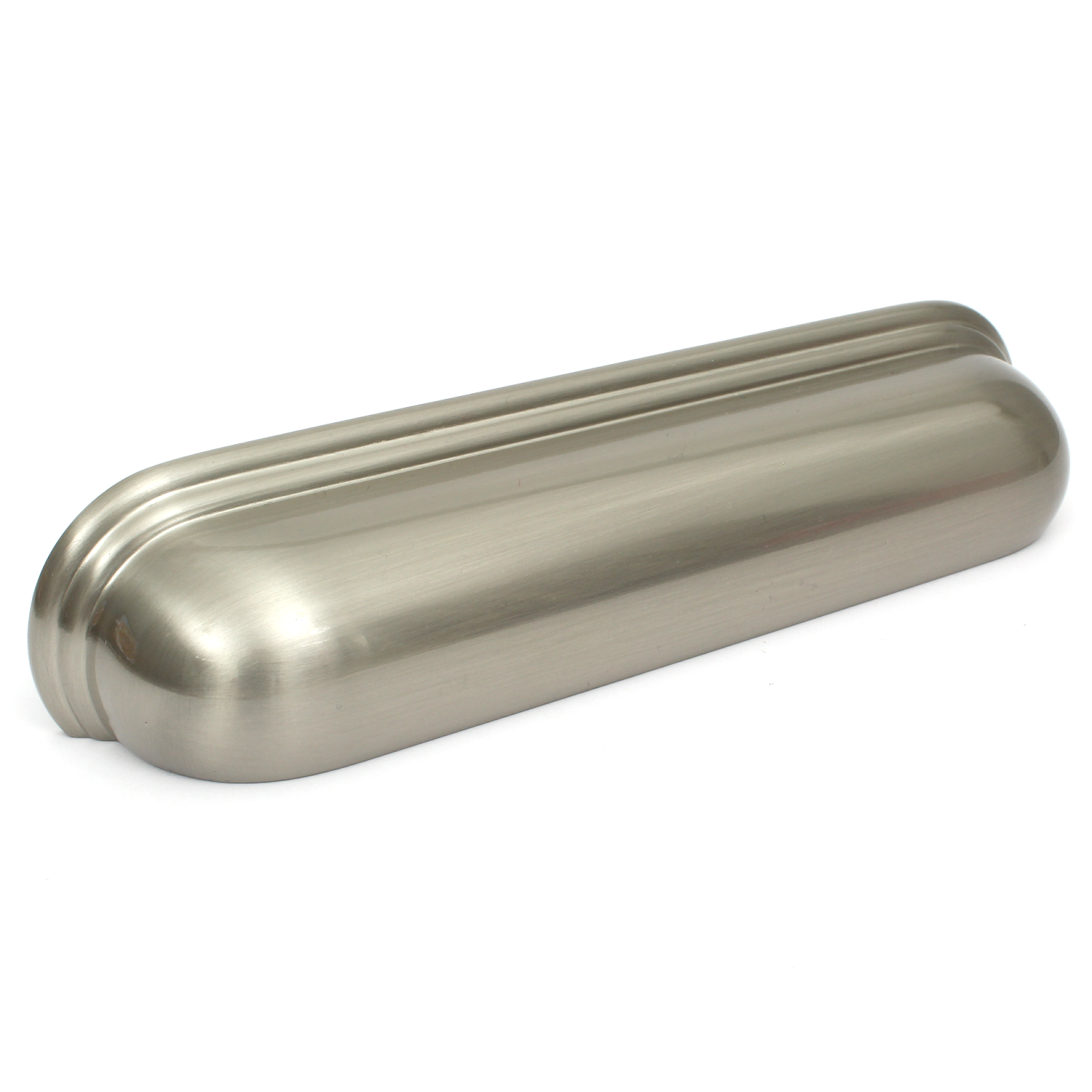 Calgary brushed satin nickel cabinet cup handle with 128mm fixing centres
