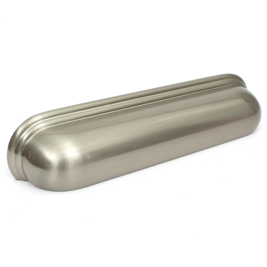 Calgary brushed satin nickel cabinet cup handle with 128mm fixing centres