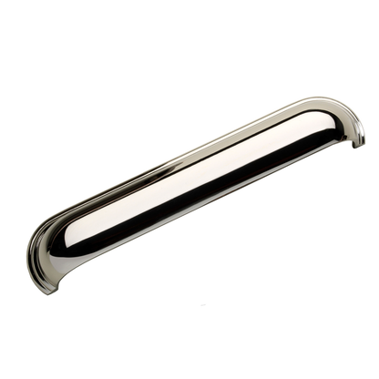 Calgary Polished Nickel Kitchen Cabinet Cup Handles - 128mm Centres
