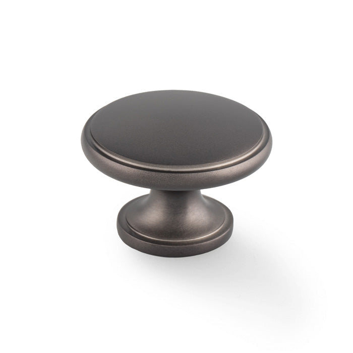 Cambridge Dark Bronze Round Cabinet Knob - 38mm
