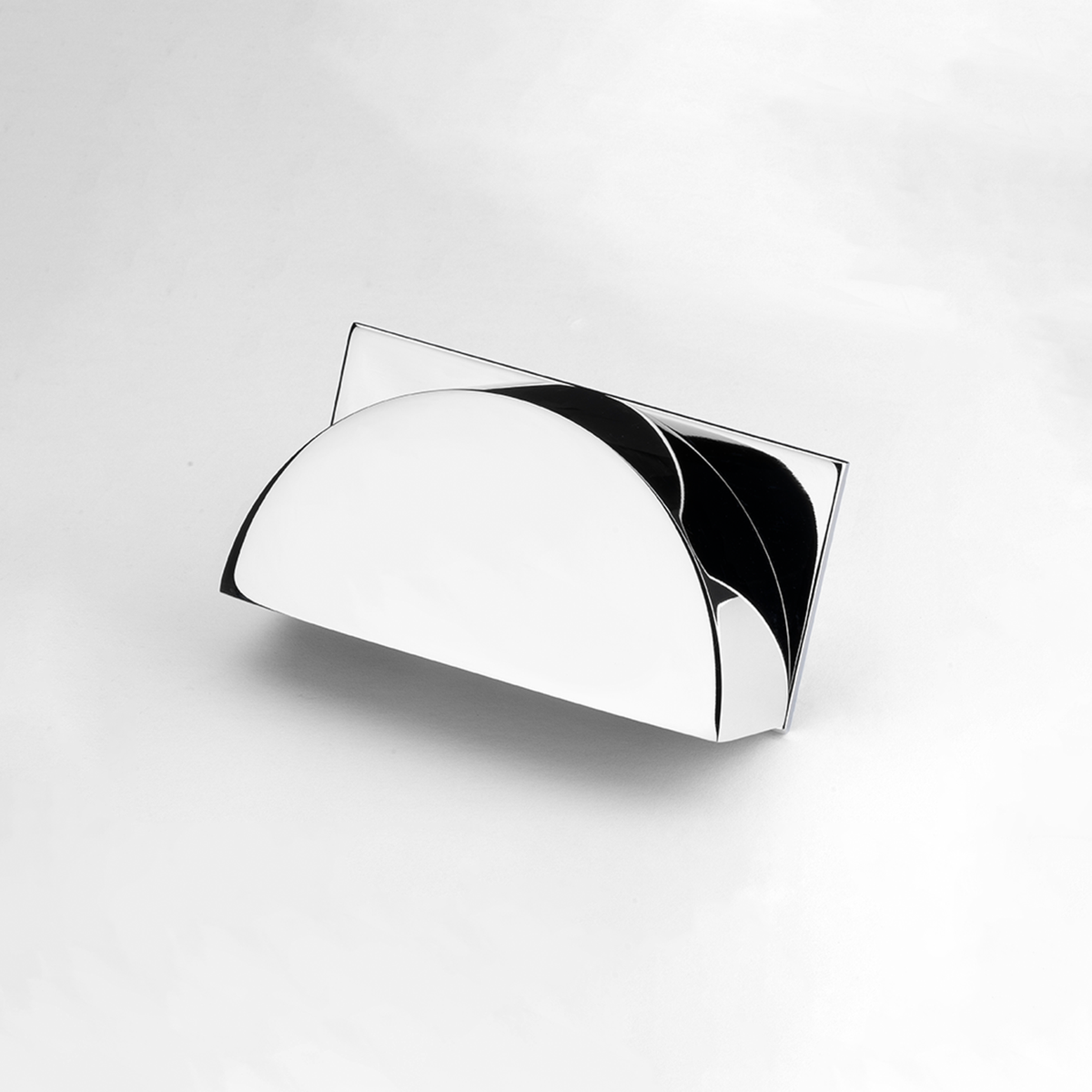 Cambridge polished chrome cabinet cup handle on backplate
