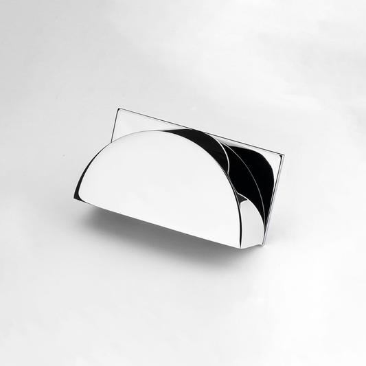 Cambridge polished chrome cabinet cup handle on backplate