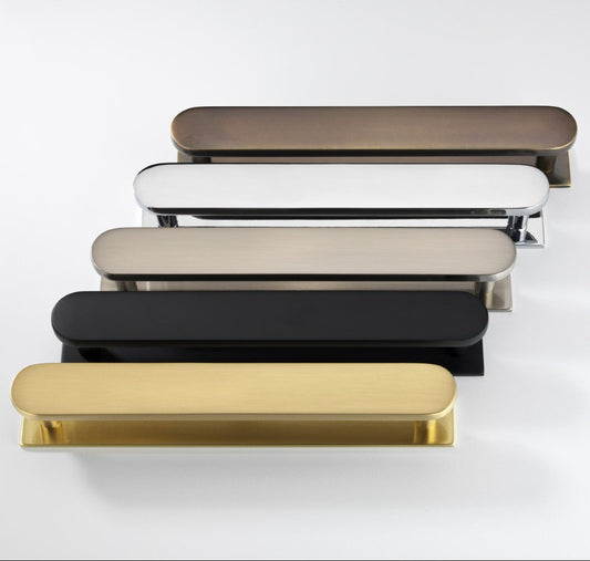 Cambridge Solid Brass Cabinet Bar Handles on Backplates