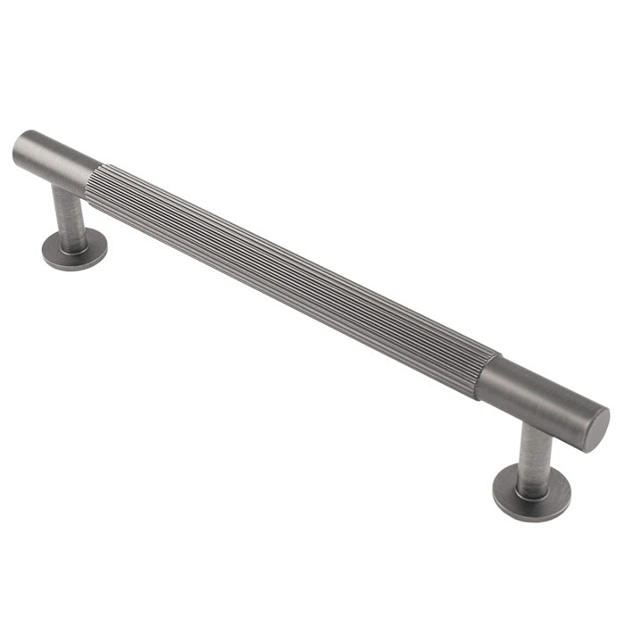 Lines Anthracite Reeded T Bar Cabinet Handles