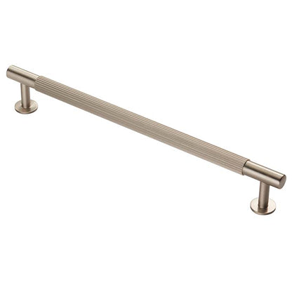 Lines Satin Nickel Reeded T Bar Cabinet Handles