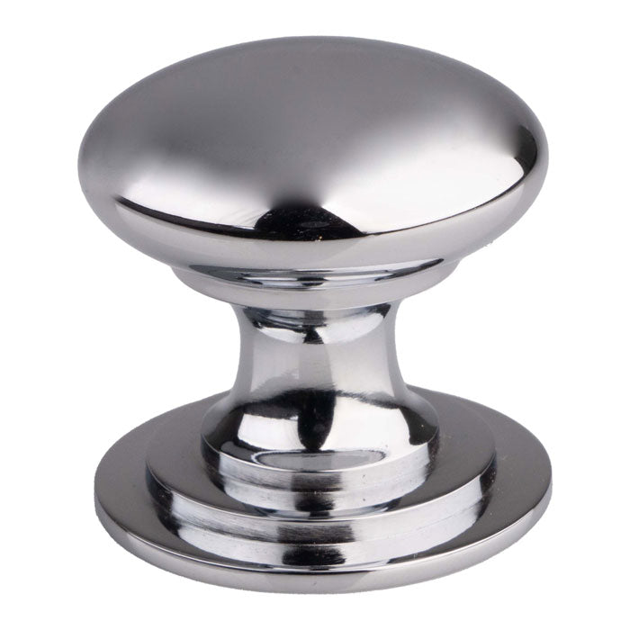 Victorian polished chrome cabinet knobs