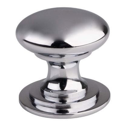 Victorian polished chrome cabinet knobs