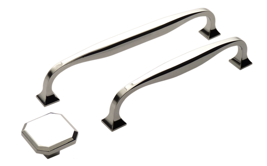 Corbusier Polished Chrome Square Cabinet Knob - 34mm