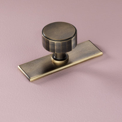 Crofts & Assinder Backplate On Cabinet Knob