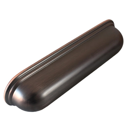 Calgary American Copper cabinet cup handle with 128mm fixing centres