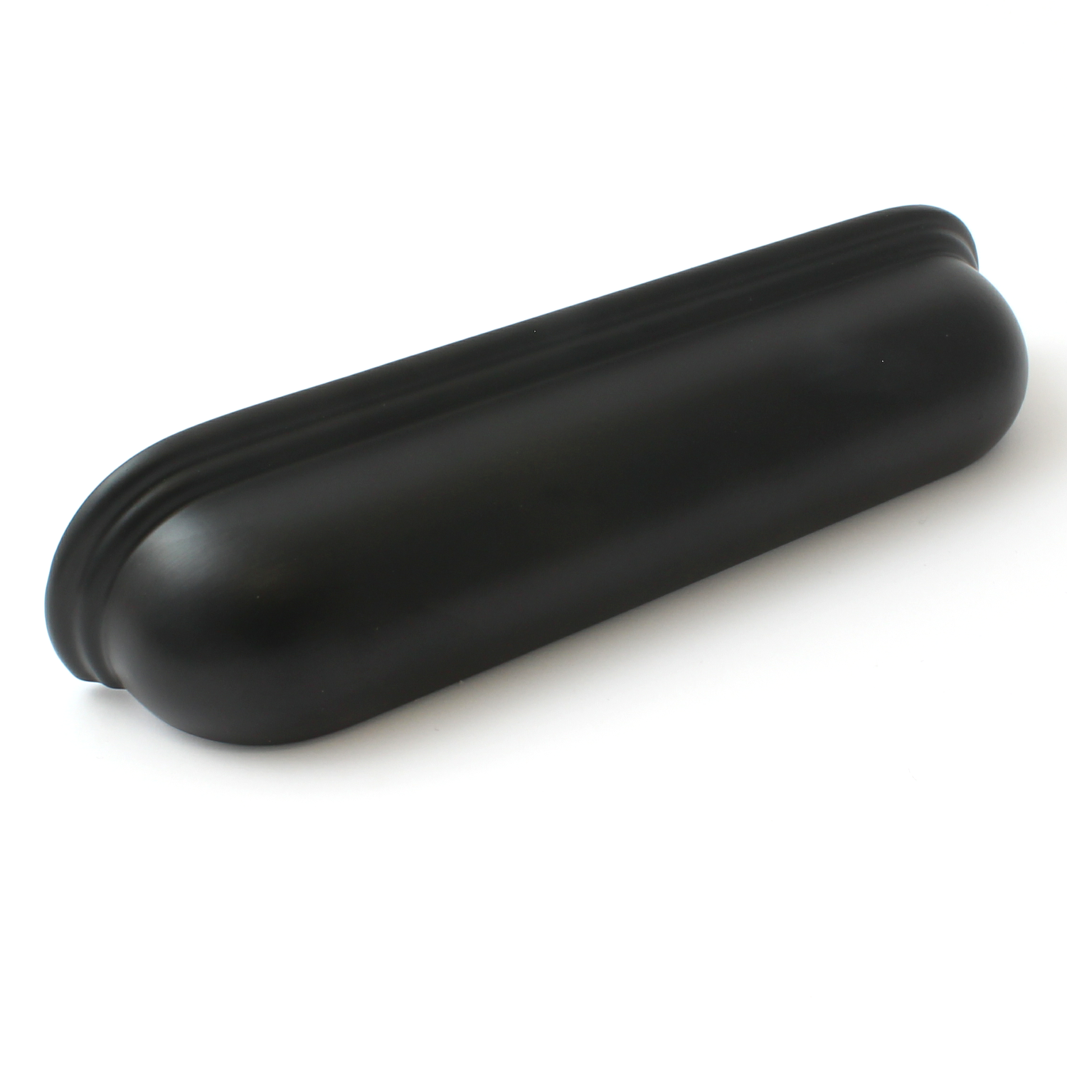 Crofts & Assinder Calgary Matt Black Kitchen Cabinet Cup Handles With 128mm Centres