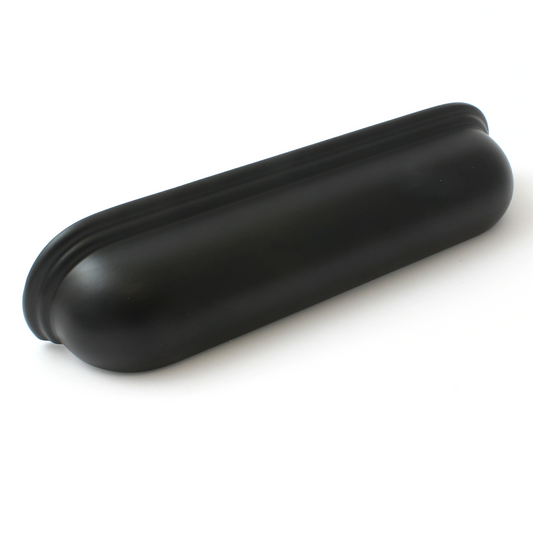 Crofts & Assinder Calgary Matt Black Kitchen Cabinet Cup Handles With 128mm Centres