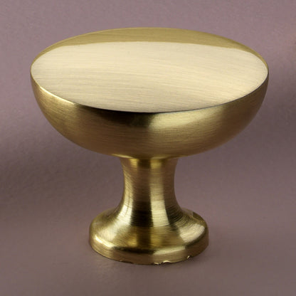 Crofts & Assinder Dorchester Brushed Satin Brass Cabinet Knobs With 38mm Diameter