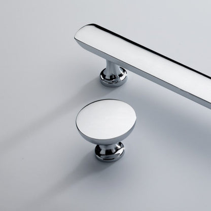 Crofts & Assinder Dorchester Polished Chrome 38mm Cabinet Knob With Matching Handle