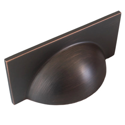 Crofts & Assinder Monmouth American Copper Square Cabinet Cup Handles With 64mm Hole Centres