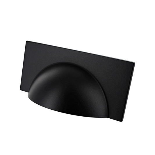 Crofts & Assinder Monmouth Matt Black Square Cabinet Cup Handles With 64mm Hole Centres