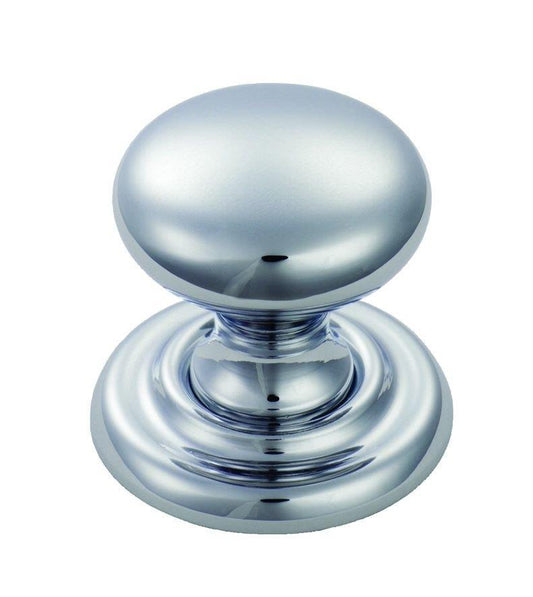 Polished Chrome Victorian Cabinet Knob - 41mm