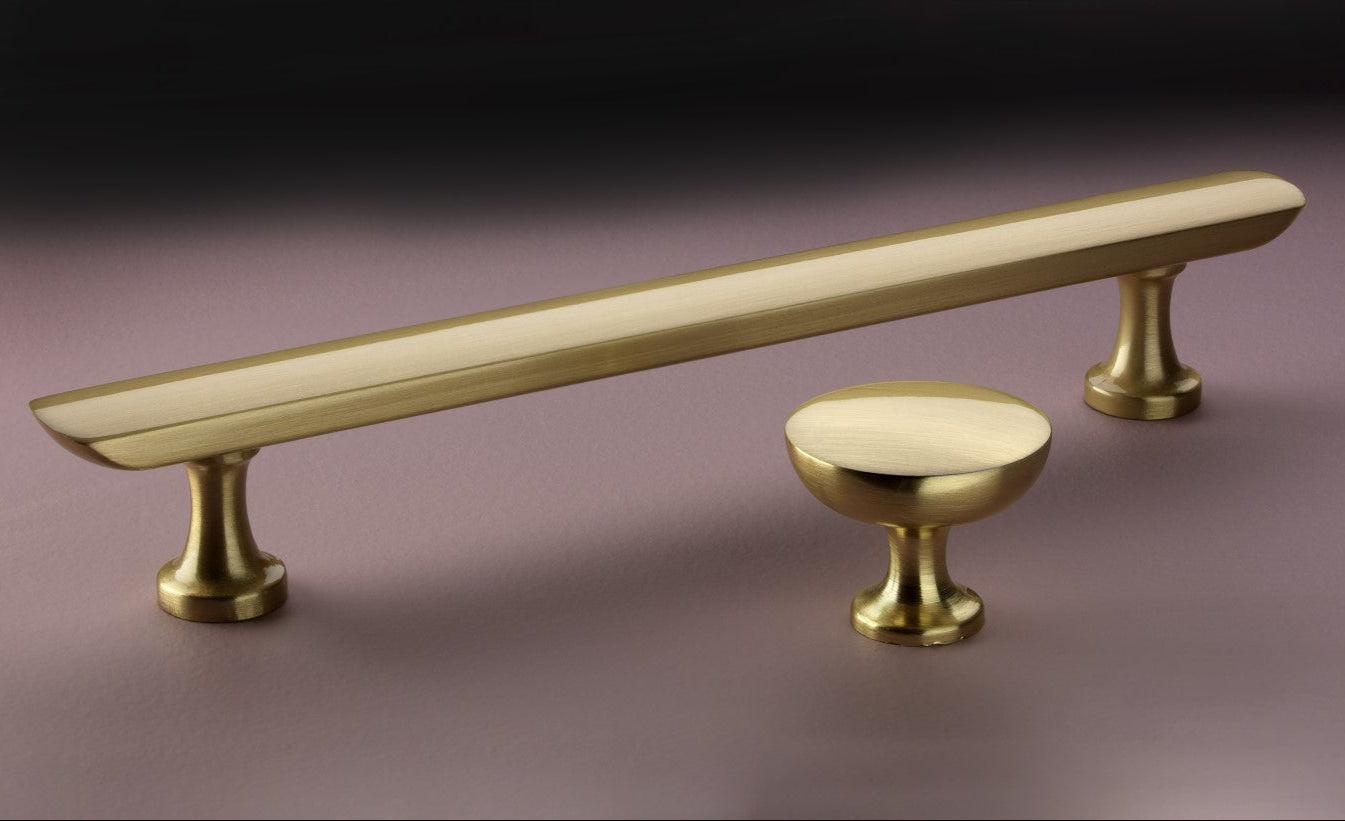 Dorchester Brushed Satin Brass Cabinet Bar Handle - 160mm Centres