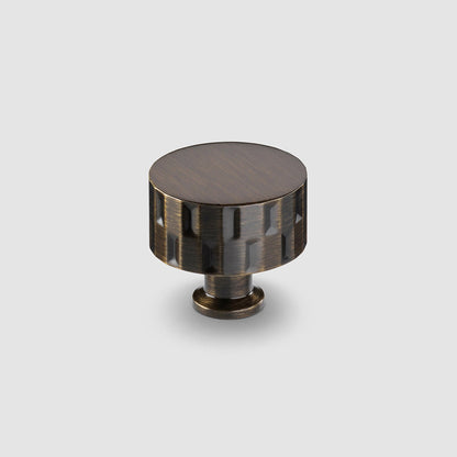 Crofts & Assinder Fenchurch cabinet knob in American Bronze