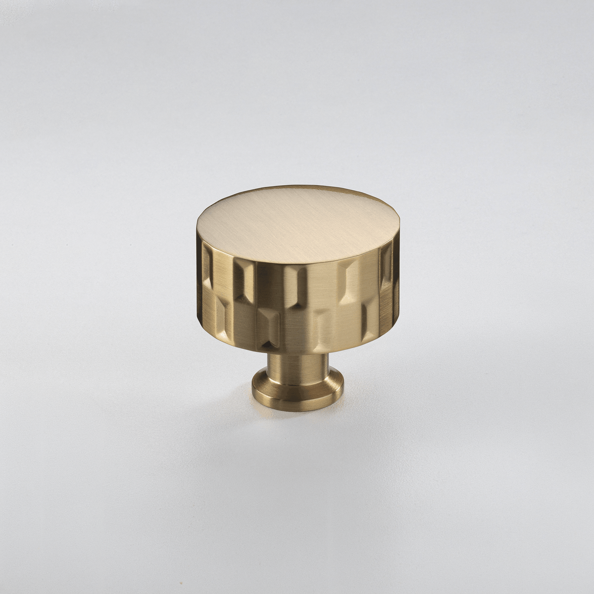 Crofts & Assinder Fenchurch cabinet knob in Brushed Satin Brass
