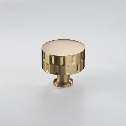 Crofts & Assinder Fenchurch cabinet knob in Brushed Satin Brass