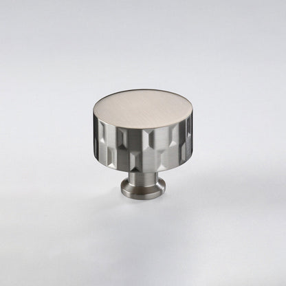 Crofts & Assinder Fenchurch cabinet knob in Brushed Satin Nickel