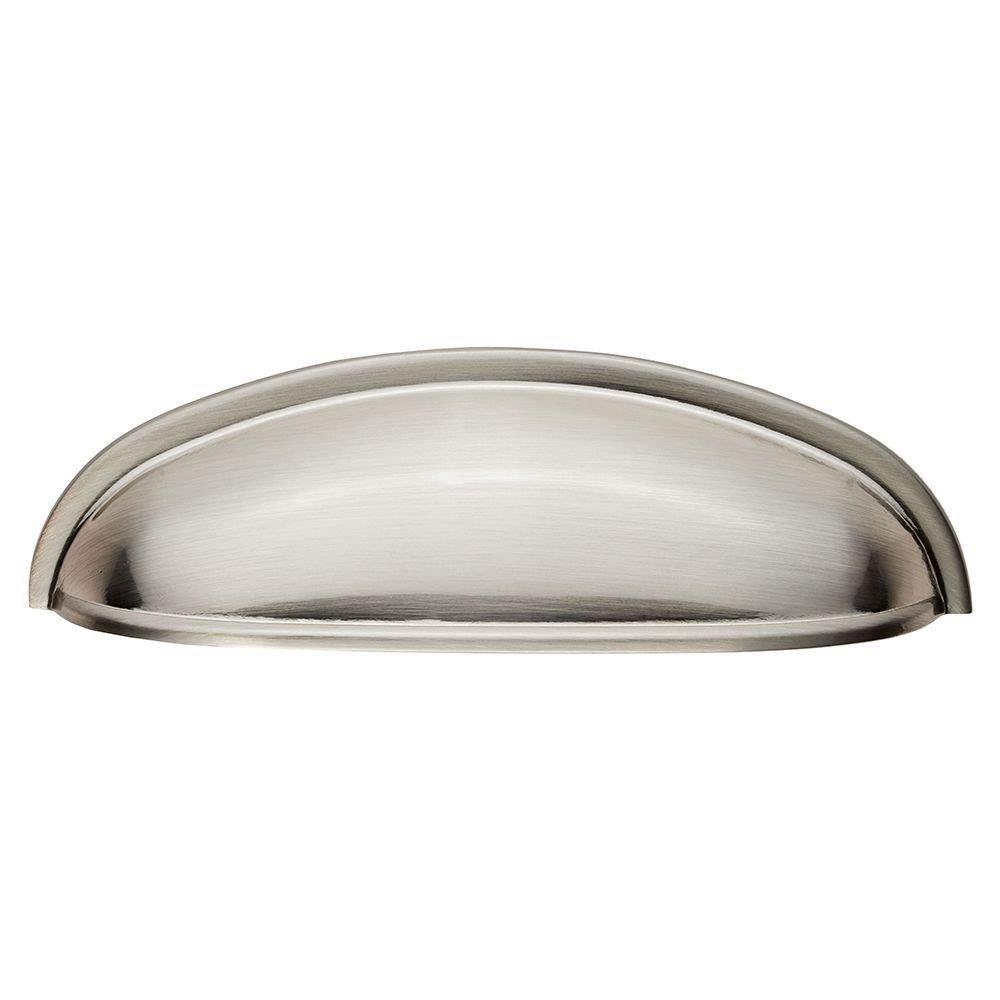 Fingertip Design Shaker Satin Nickel Cup Handles With 96mm Hole Centres