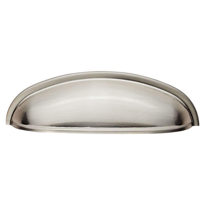 Fingertip Design Shaker Satin Nickel Cup Handles With 96mm Hole Centres
