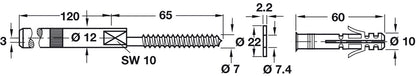 Floating Shelf Bracket for Masonry Walls