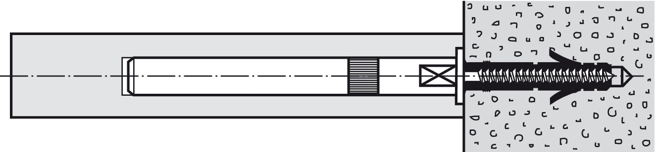 Floating Shelf Bracket for Masonry Walls
